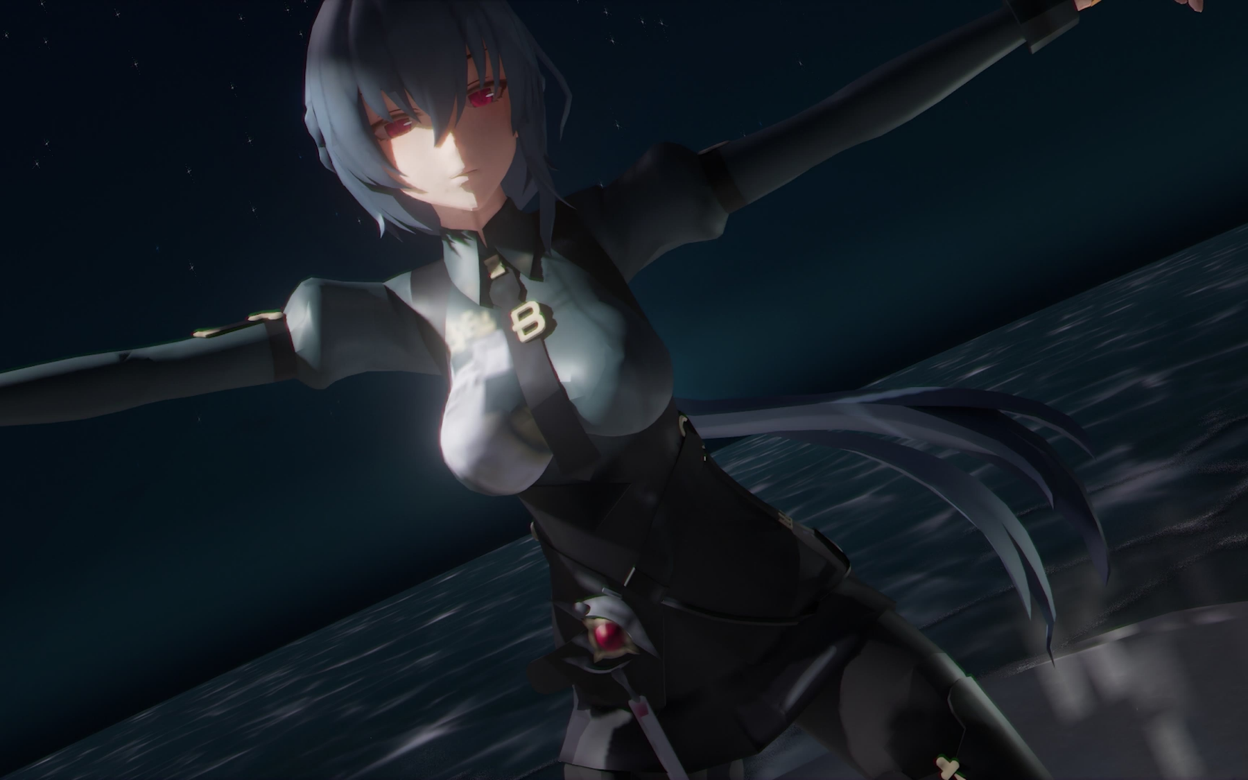 【blender渲染/mmd】 ┃ 崩坏3 渡鸦 ch4nge