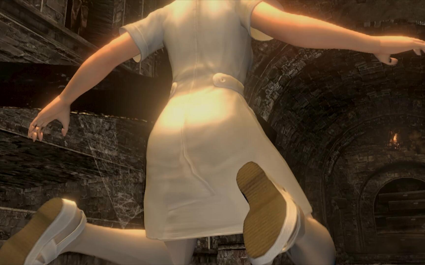 白丝护士穗乃果,但是被划伤脖子【生化危机6】