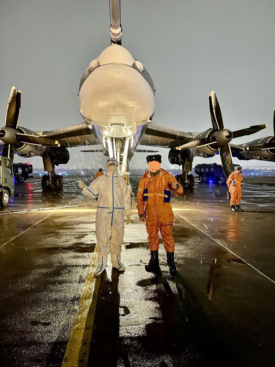 俄罗斯空天军tu-95ms战略轰炸机访华(浙江笕桥机场)