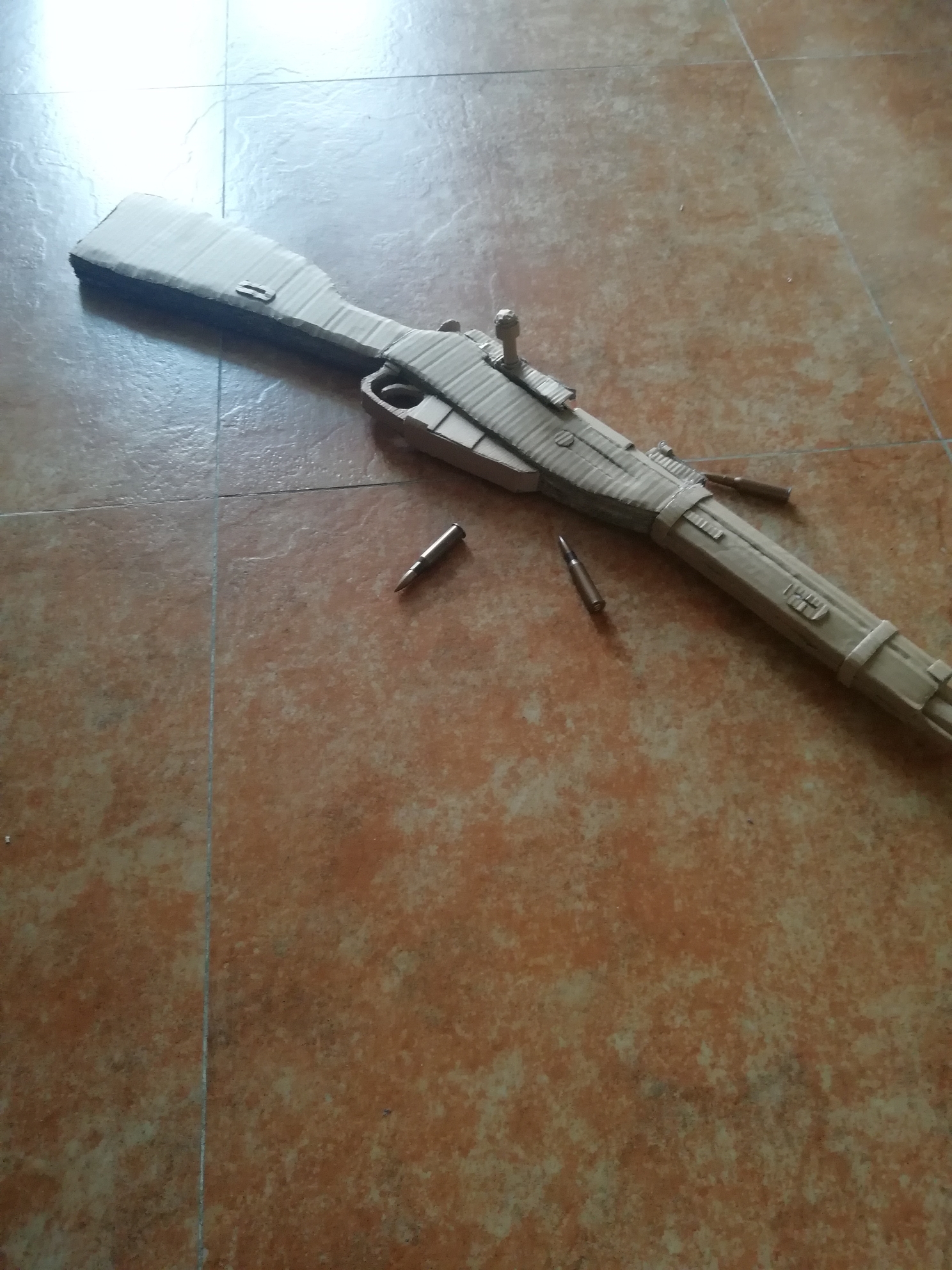 自制莫辛纳甘不可发射纸板模型