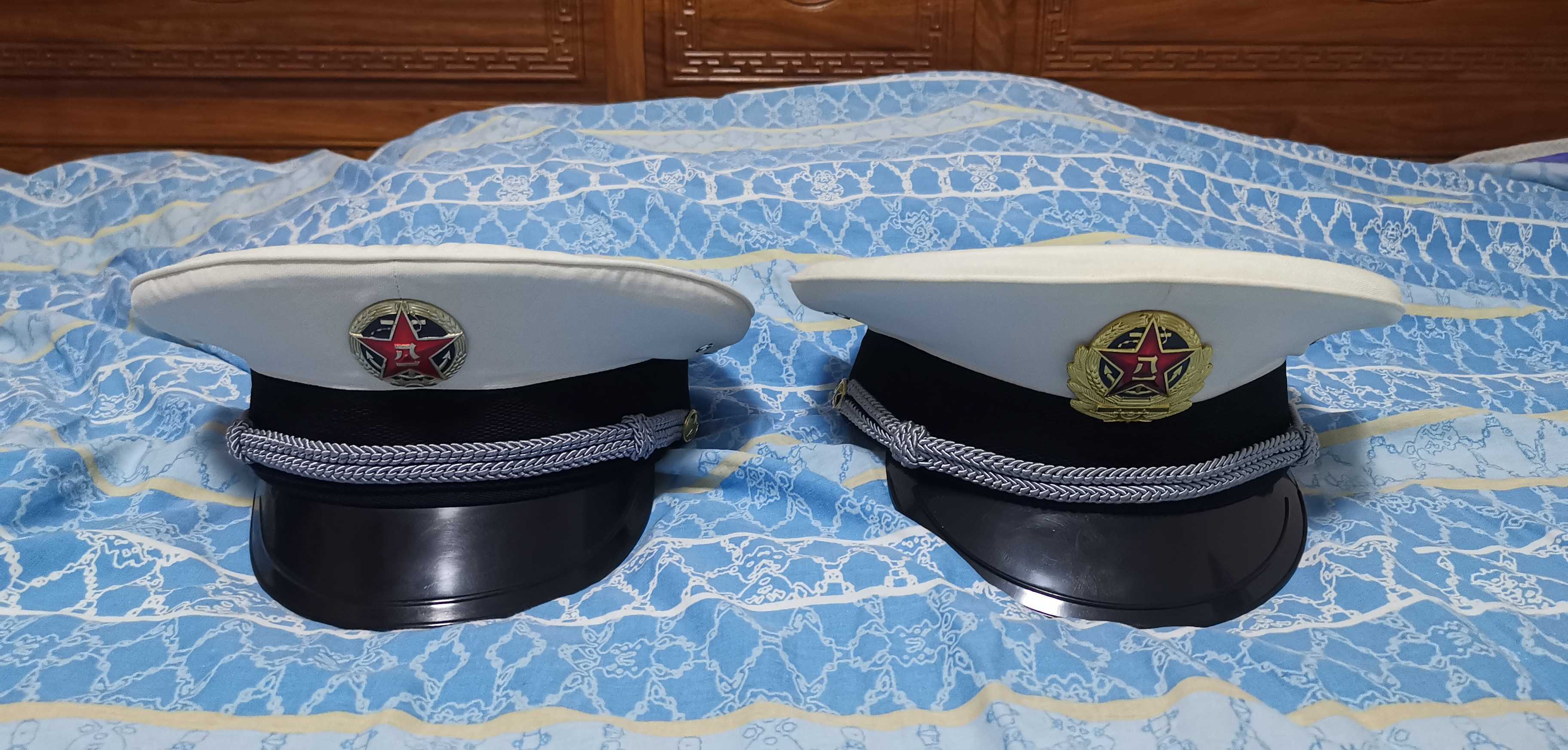 85式,87式海军校官大檐帽鉴别方法