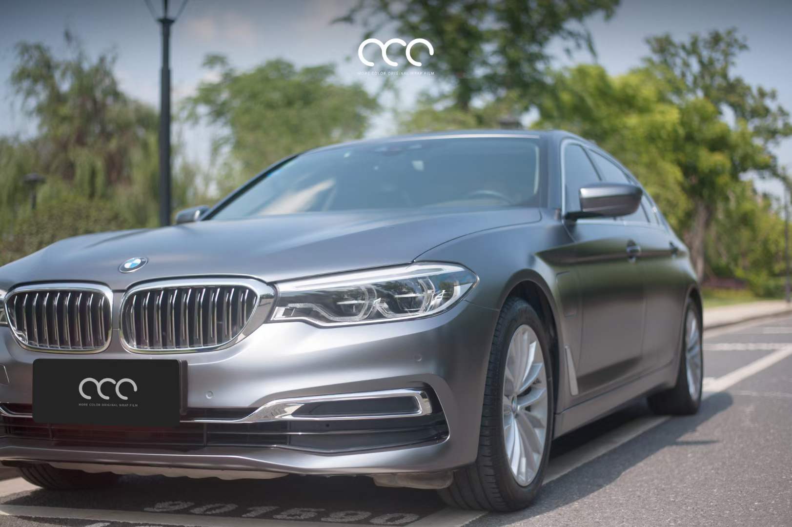 漫彩改色膜宝马全车贴膜电光金属深空灰