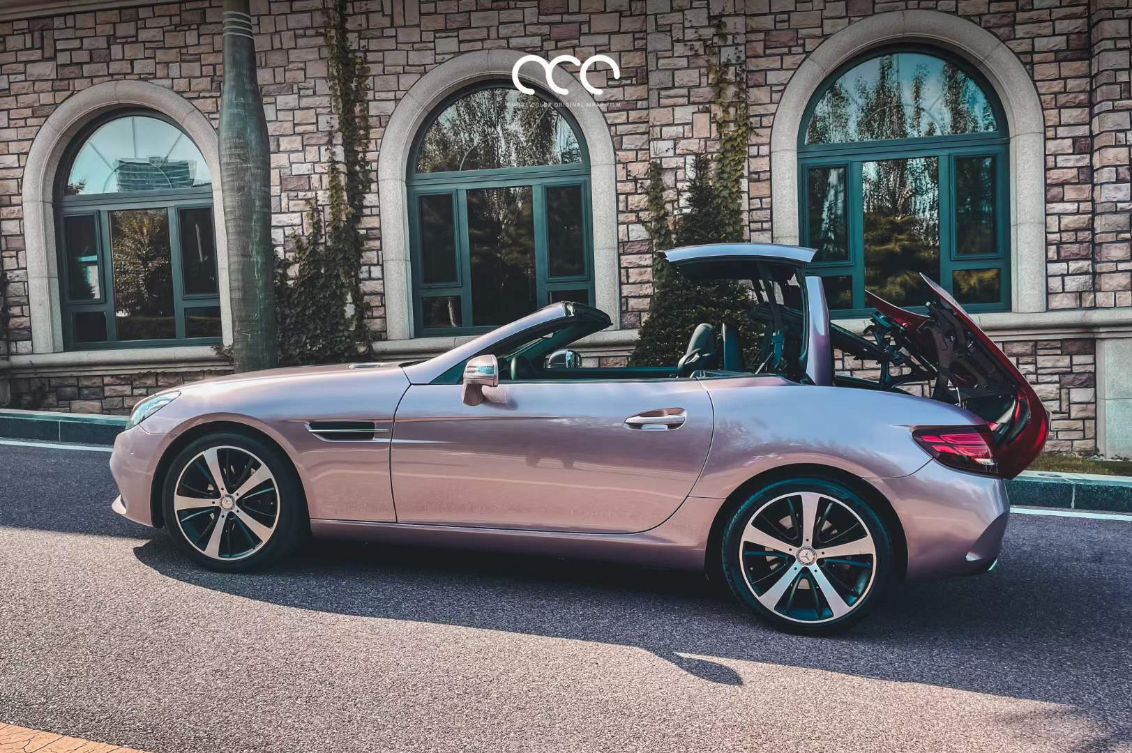 奔驰slc全车漫彩改色膜pet 冰莓粉典藏版 - acfun弹幕视频网 - 认真你