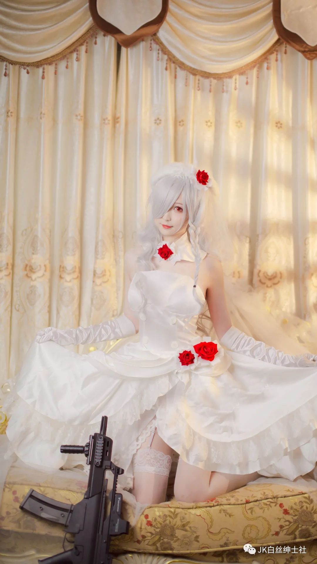 cos:少女前线g36c婚纱cos正片@南宫 