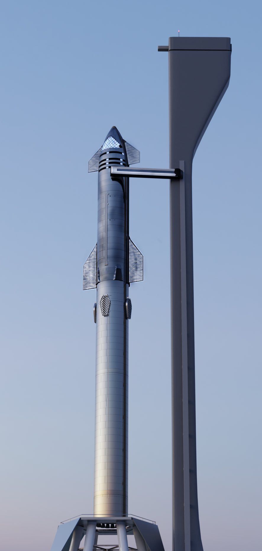 SpaceX将在星际飞船发射塔上安装机械臂，这是一种新的回收方式