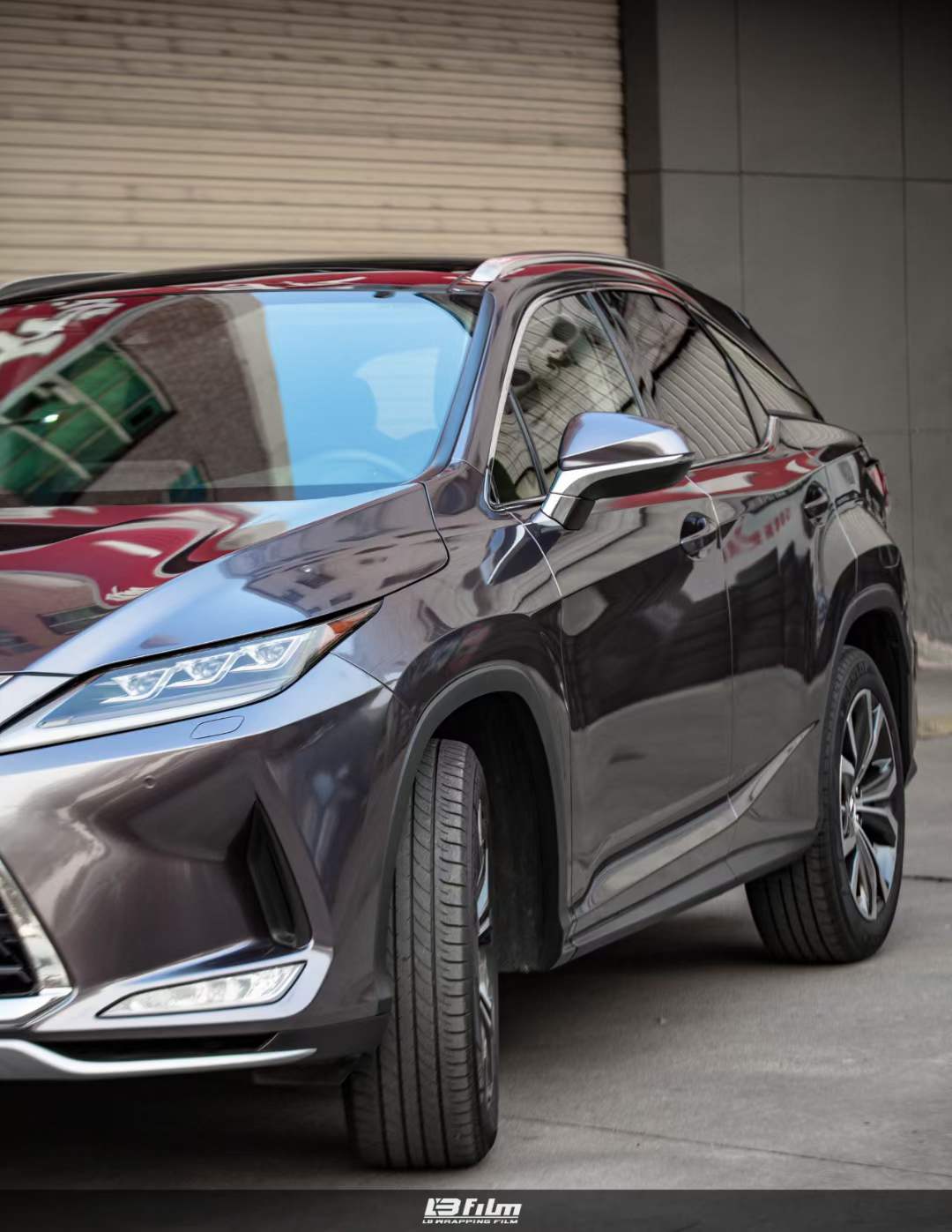 雷克萨斯-rx300汽车lb改色膜超亮金属深邃灰 - acfun弹幕视频网