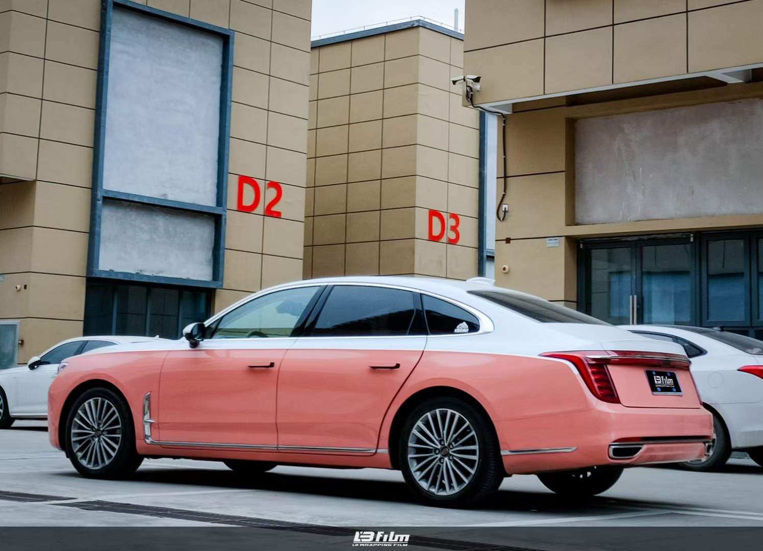 红旗-h9汽车lb改色膜佩奇粉拼高亮白 - acfun弹幕视频网 - 认真你就输