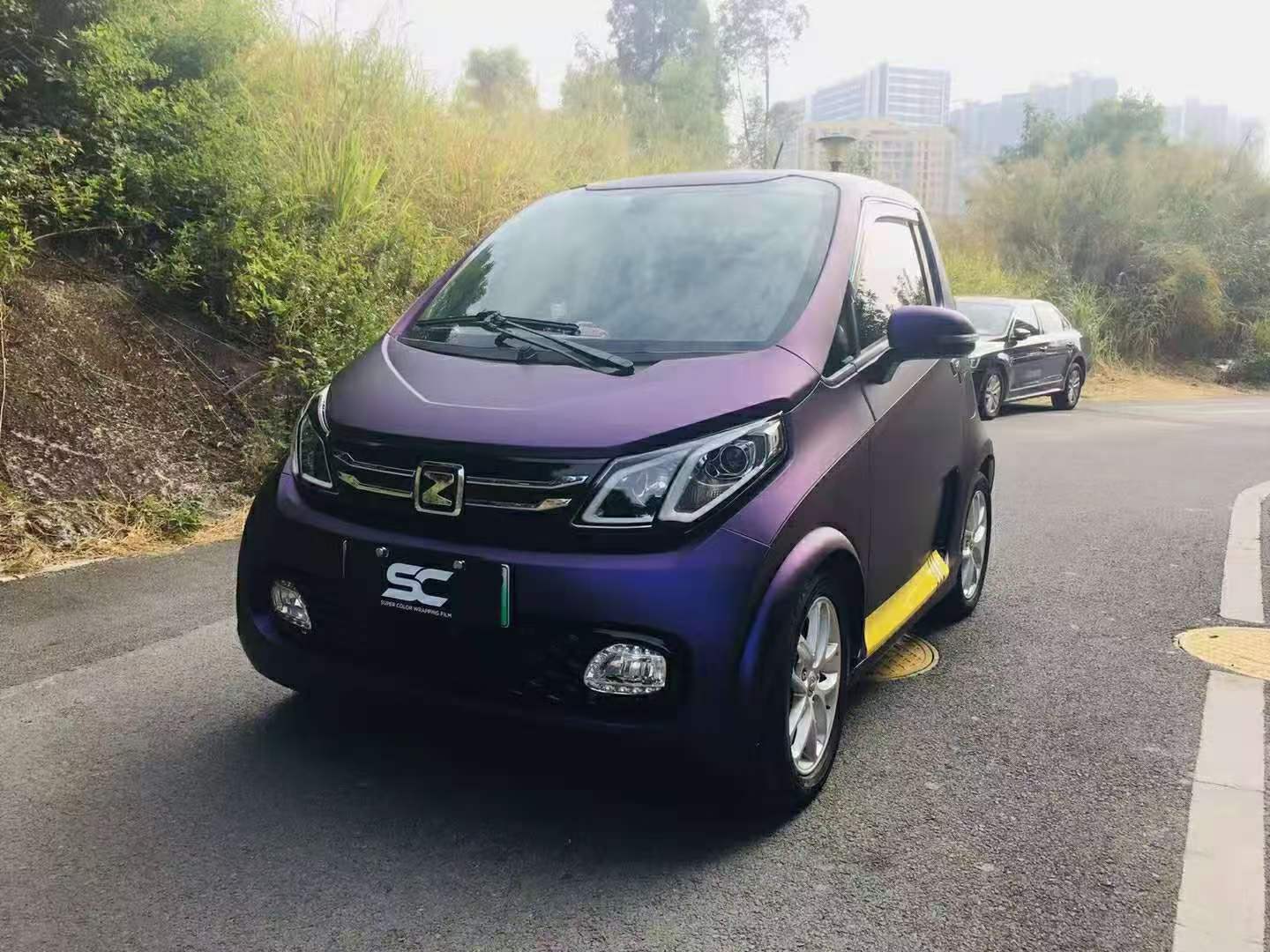 众泰e200汽车sc改色膜幽灵金属魅惑紫 - acfun弹幕视频网 - 认真你就