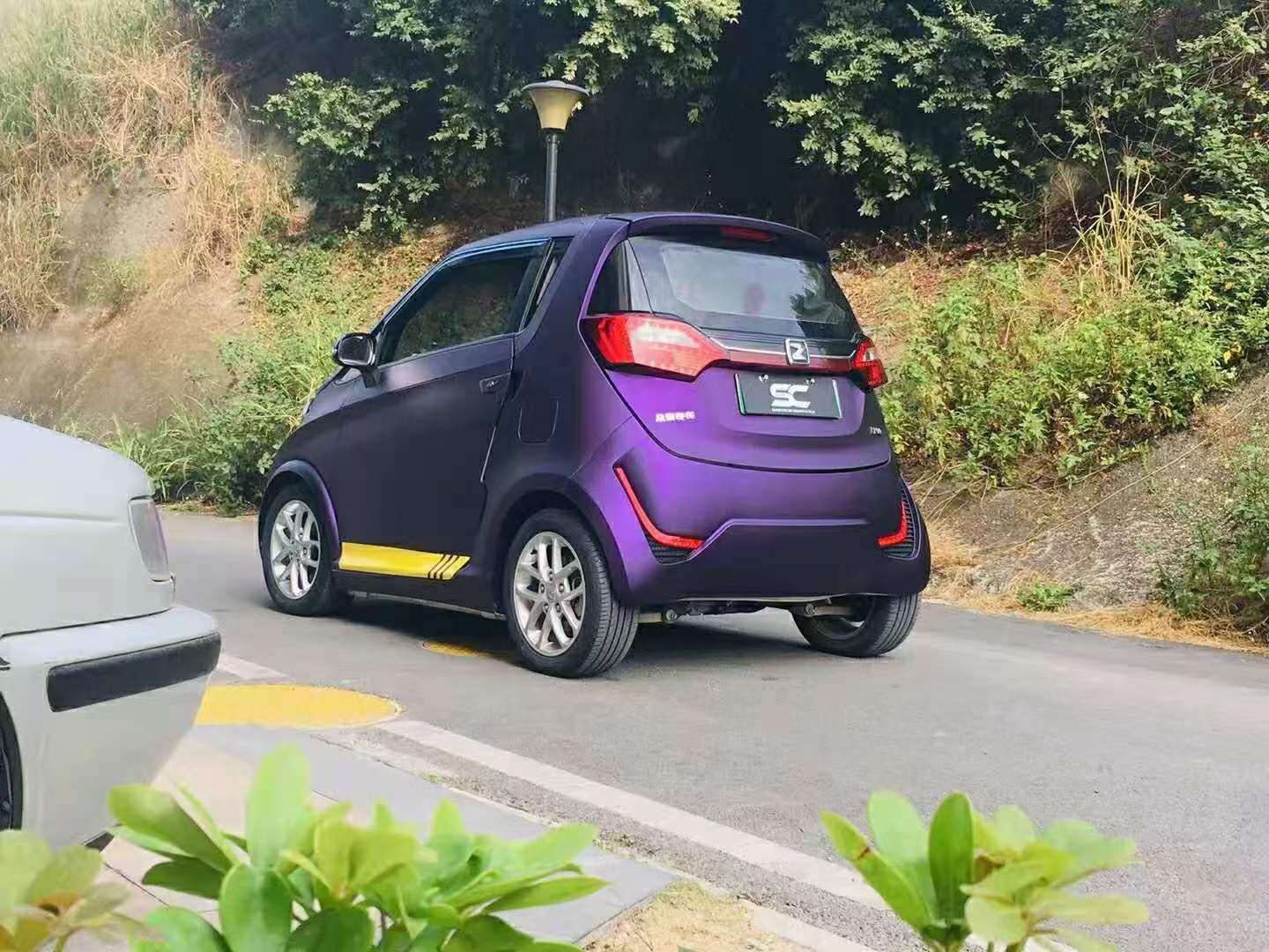 众泰e200汽车sc改色膜幽灵金属魅惑紫 - acfun弹幕视频网 - 认真你就