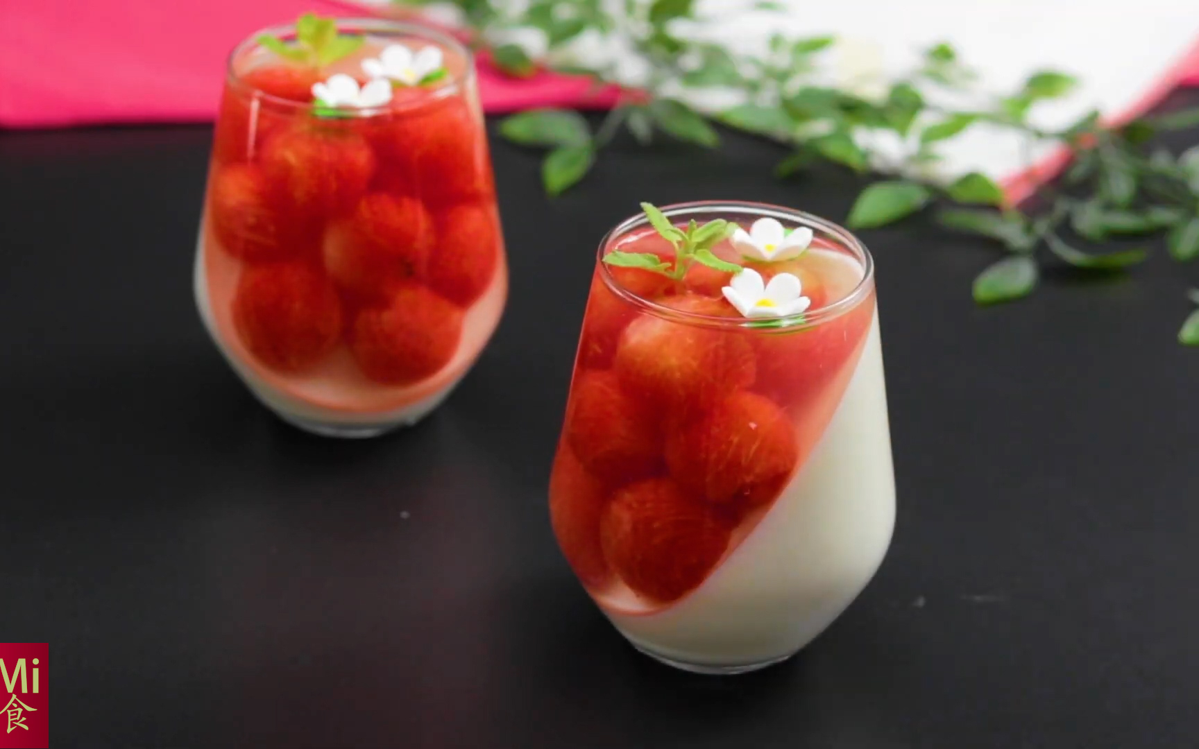 《西瓜布丁奶冻》