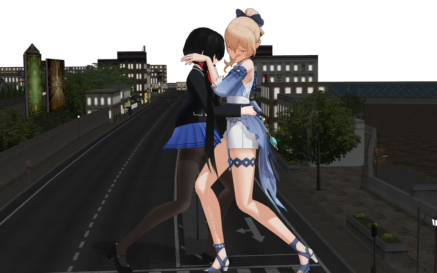 巨大娘校服狂三和琴团长.