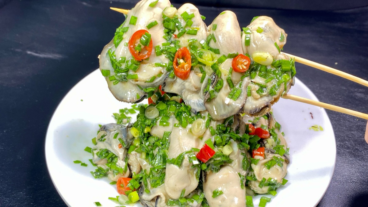 没想到韭菜与生蚝才是绝配