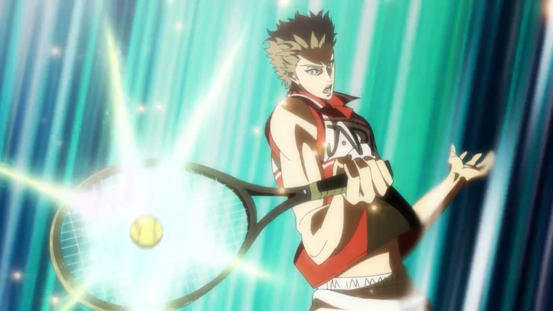 看了网球王子u17第八集,我怀疑他们打黑球,墙裂了还没人阻止