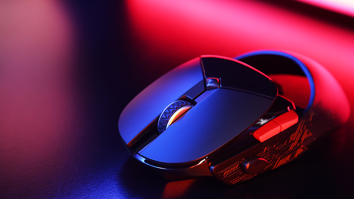 雷柏vt960赛博朋克版双模无线rgb游戏鼠标图赏