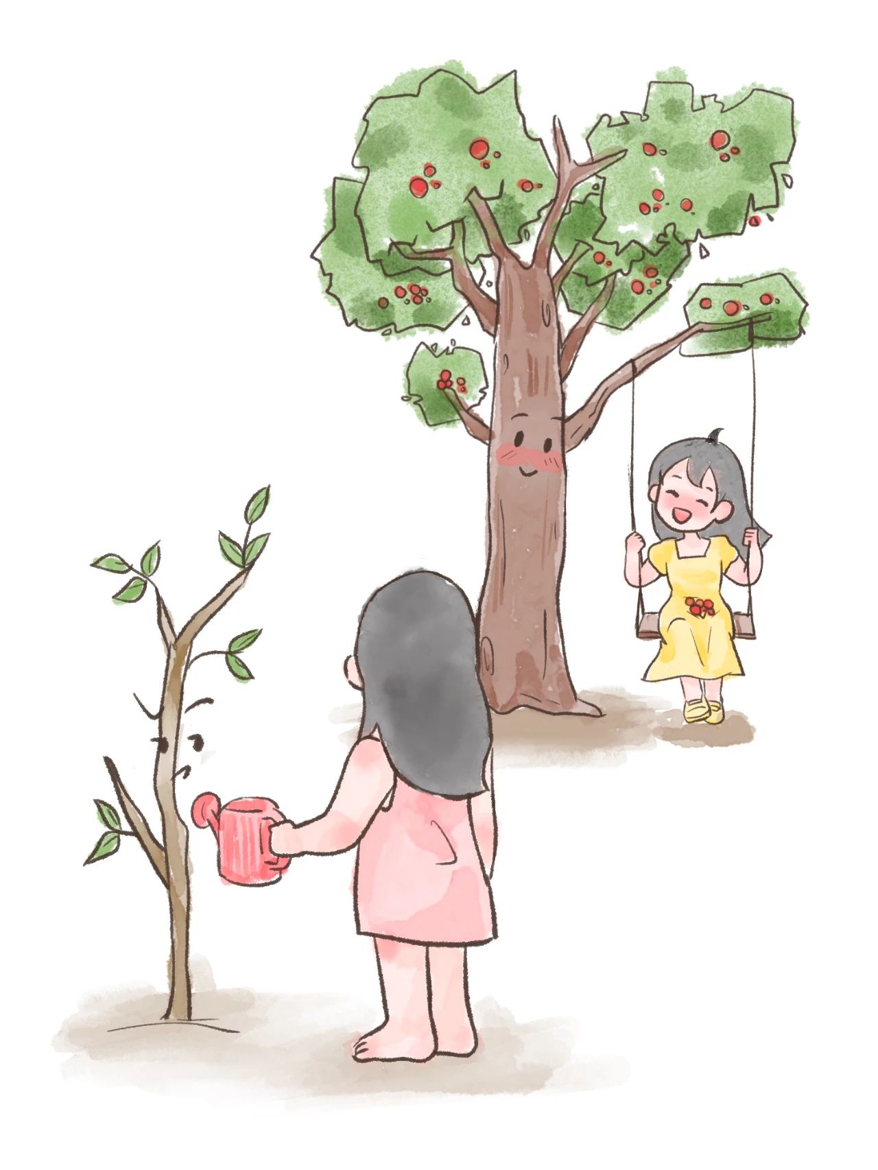 我栽的树不介意最后何人乘凉我只要ta枝繁叶茂蓬勃生长9