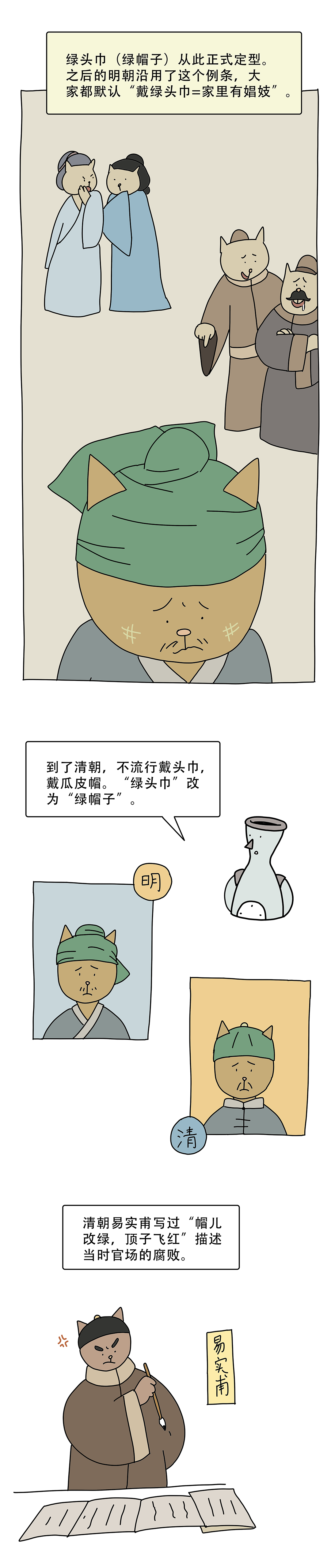 绿帽子为什么是绿的不是红的黄的蓝的10