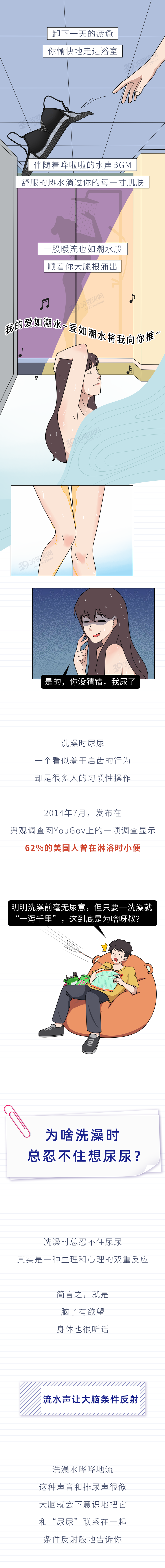 女生洗澡时站着尿尿，会感染妇科病吗？