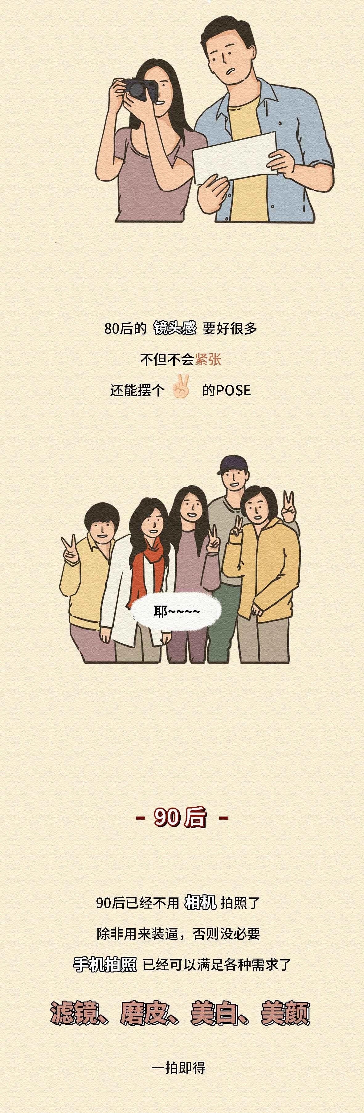 70后80后90后之间的拍照姿势对比21