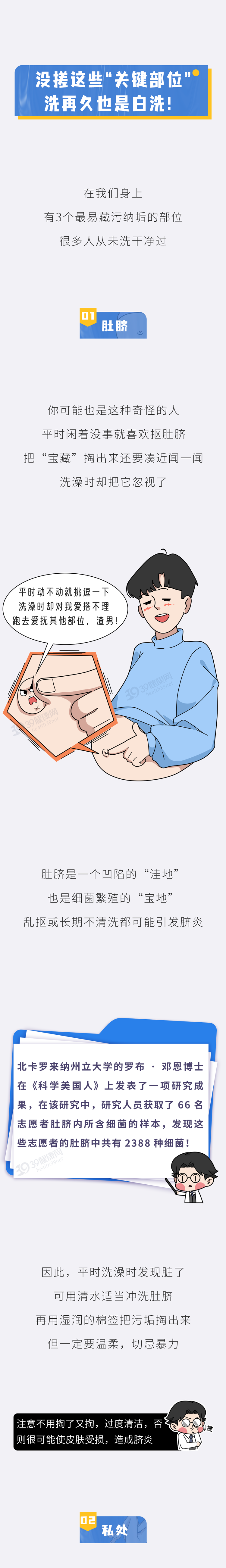 洗澡时多搓这3个部位或能省下不少医药费2