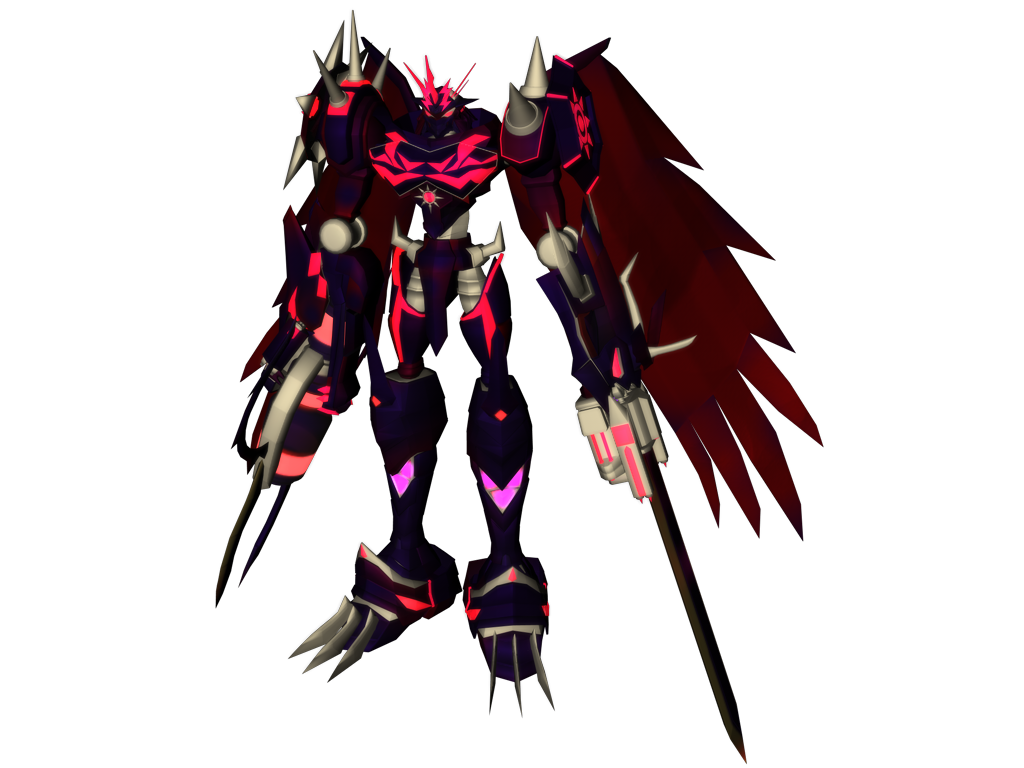 【数码兽x进化(二创建模)】黑奥米加兽暗亡形态