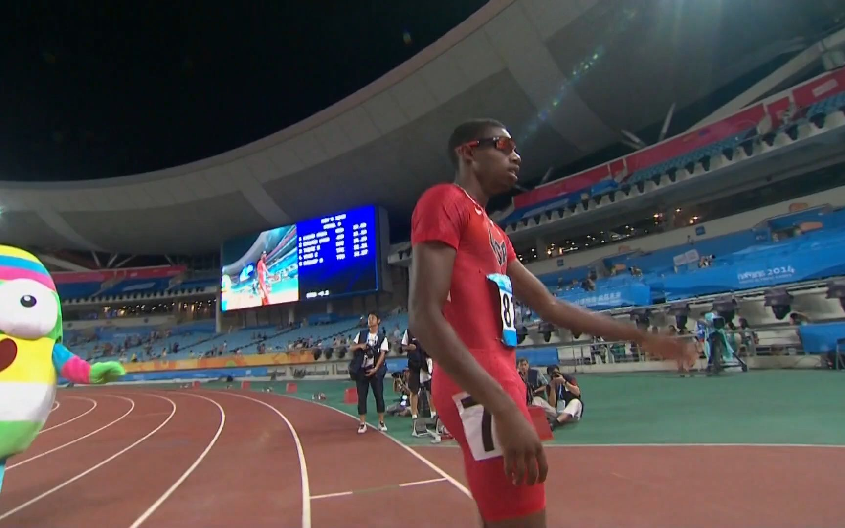 莱尔斯20.80夺冠 2014南京世青赛男子200米决赛