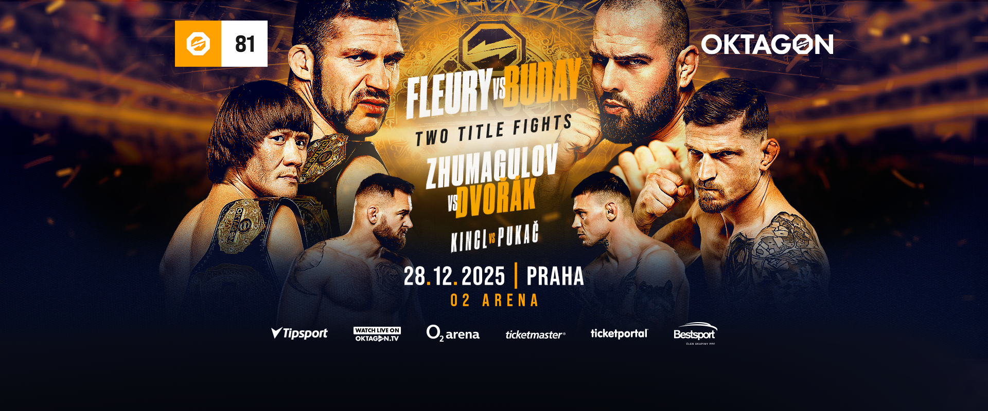 2025年12月29日OKTAGON 81 - 战卡[赛后视频] Fleury vs. Buday | Oktagon MMA