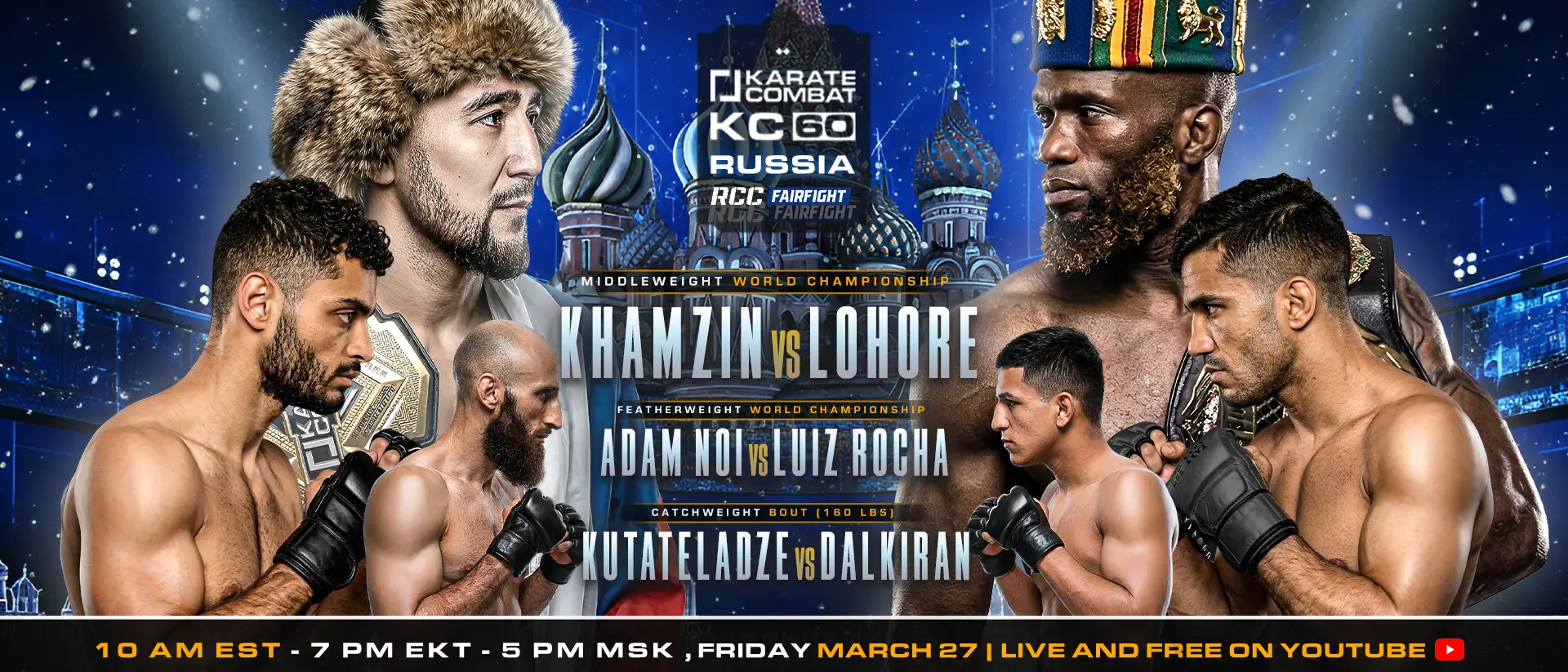 2026年3月27日Karate Combat 60 - 战卡[赛后视频] Ilyas Khamzin vs Alex Lohoré
