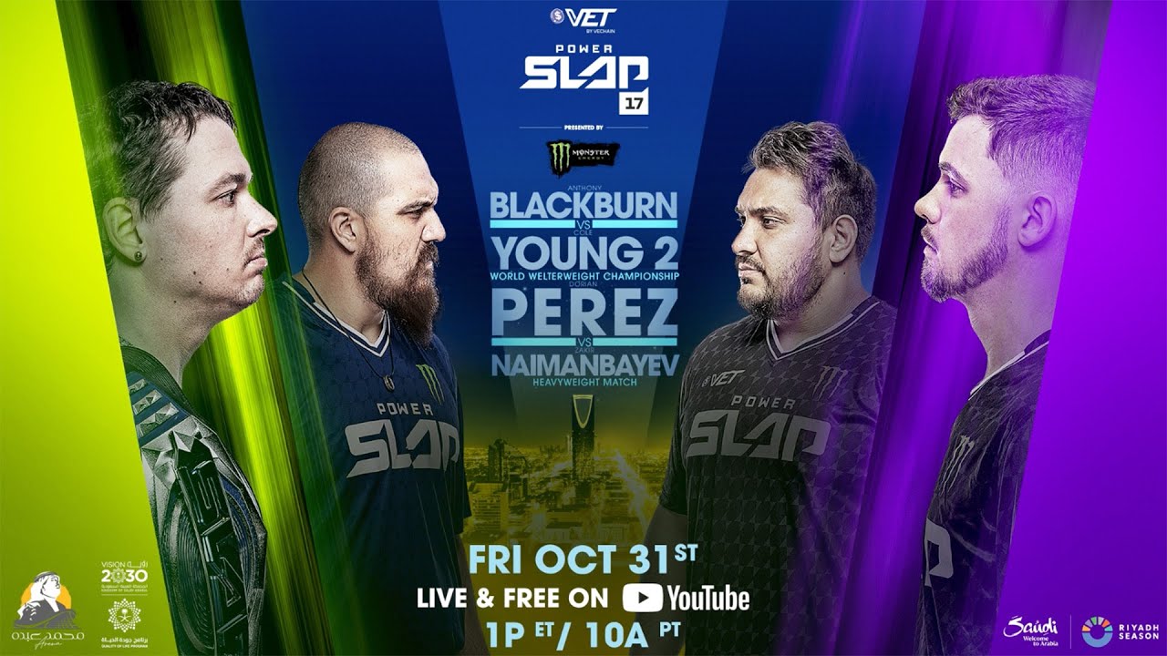 2025年11月1日Power Slap 17 - 战报[赛后视频] BLACKBURN vs YOUNG 2 | 力量耳光联盟(Power Slap league)