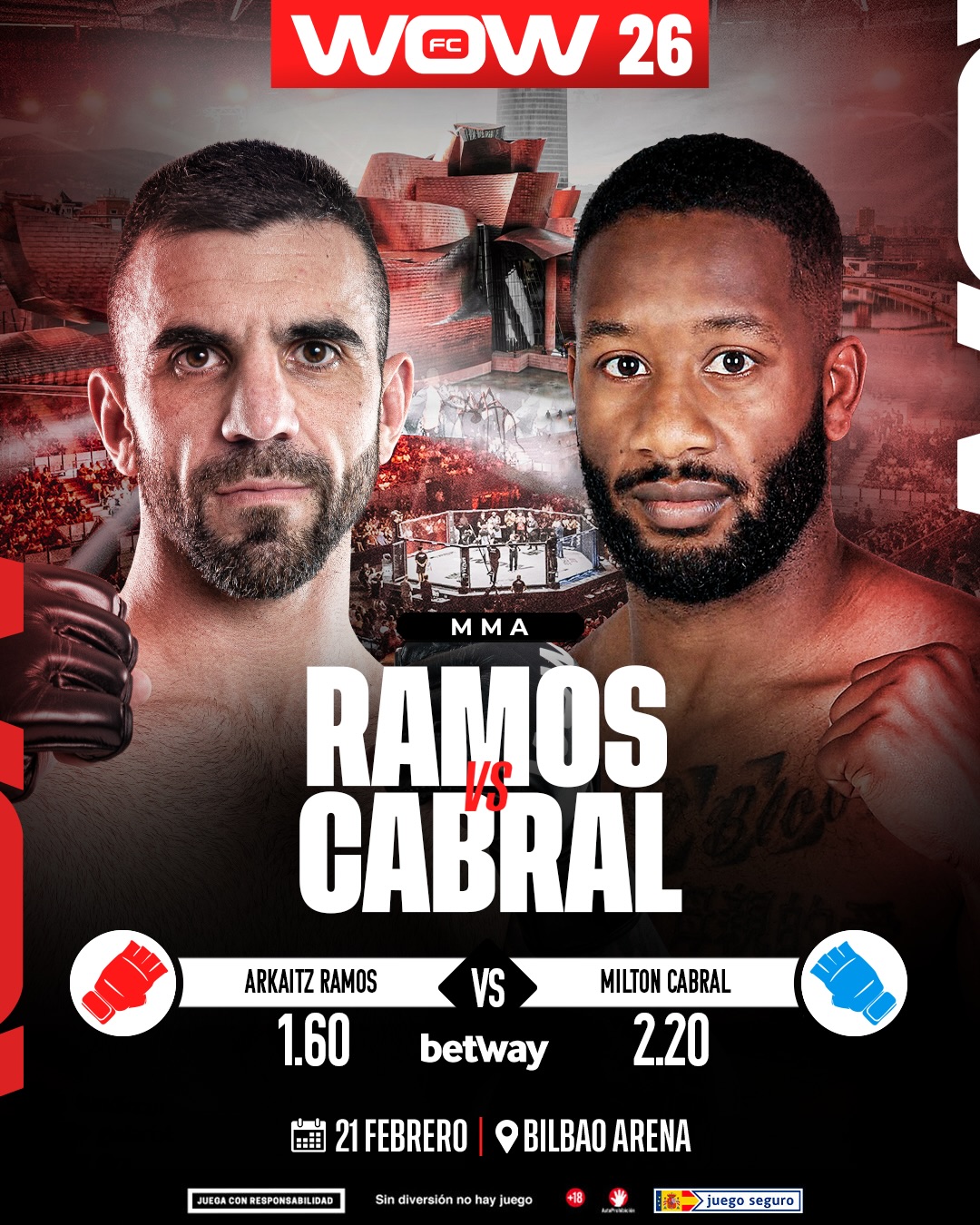 2026年2月22日WOW 26 Bilbao – 战卡[赛后视频] Garcia vs. Pedersen – Feb 21 | Way of Warrior FC-图片3