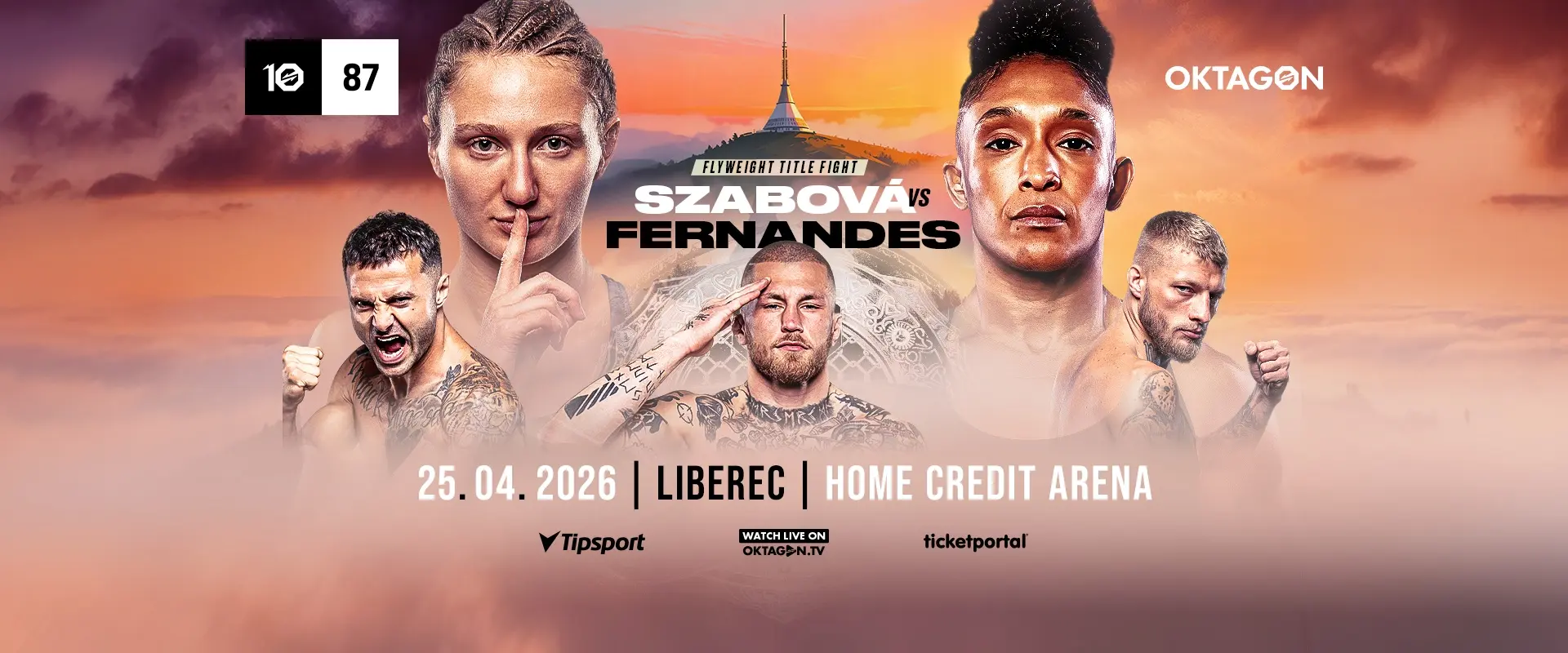2026年4月26日OKTAGON 87 - 直播[赛后视频] Szabová vs. Fernandes | Oktagon MMA