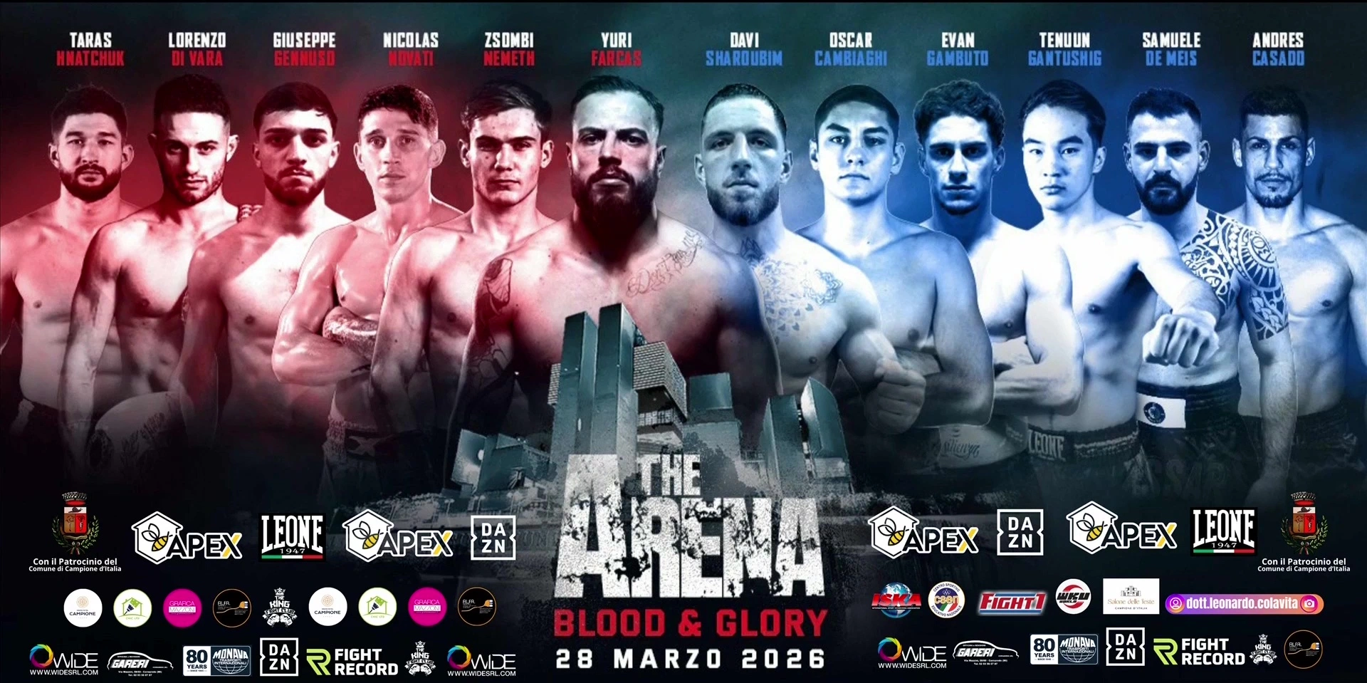 2026年3月28日The Arena  - 赛后视频 | Kickboxing.Blood and. Glory