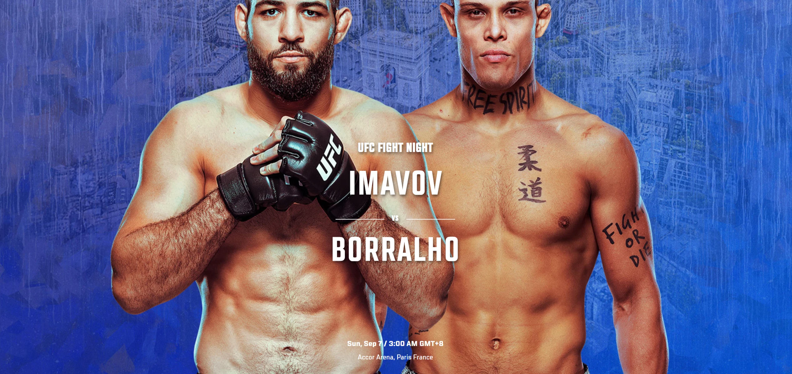 2025年9月7日UFC格斗之夜巴黎站 – 直播[赛后视频] UFC Paris/UFC Fight Night 258 | Imavov vs. Borralho – Sep 6-图片1