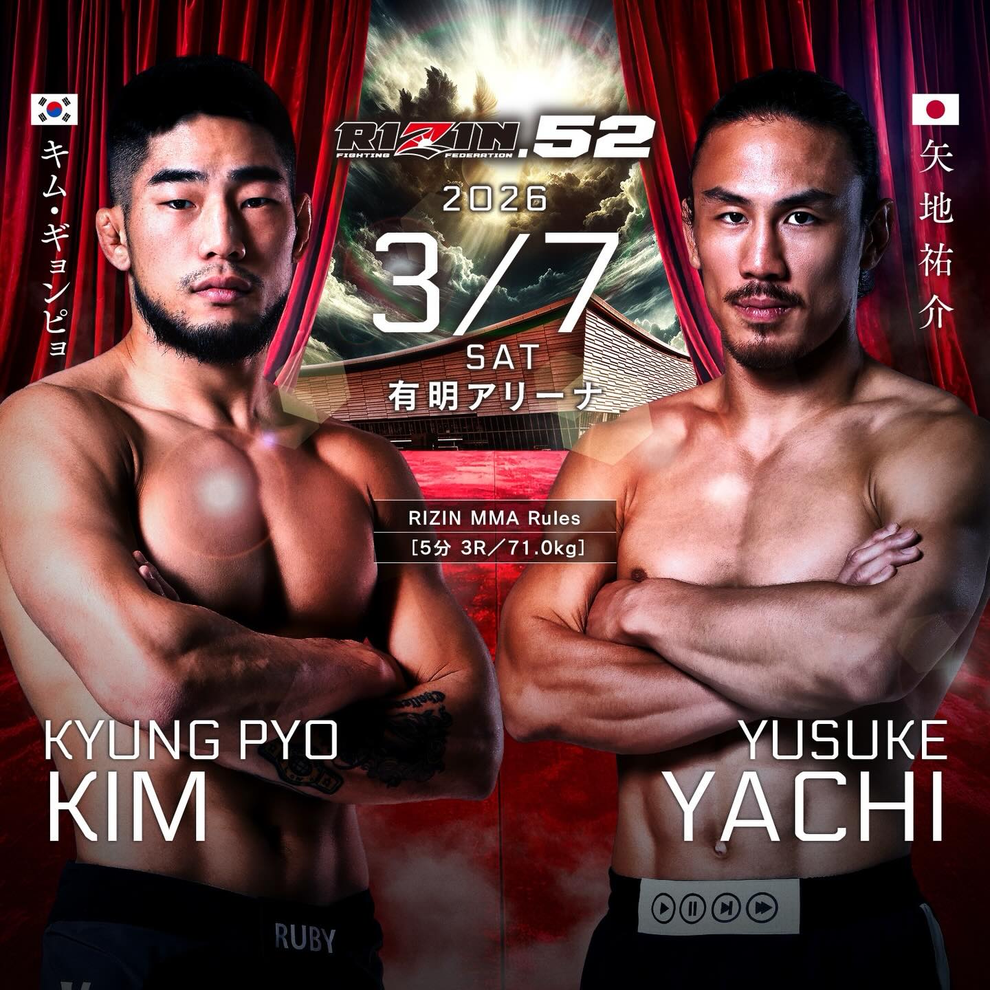 2026年3月7日RIZIN 52 – 战卡[赛后视频] RIZIN Fighting Federation | Akimoto vs. Mix – Mar 6-图片10