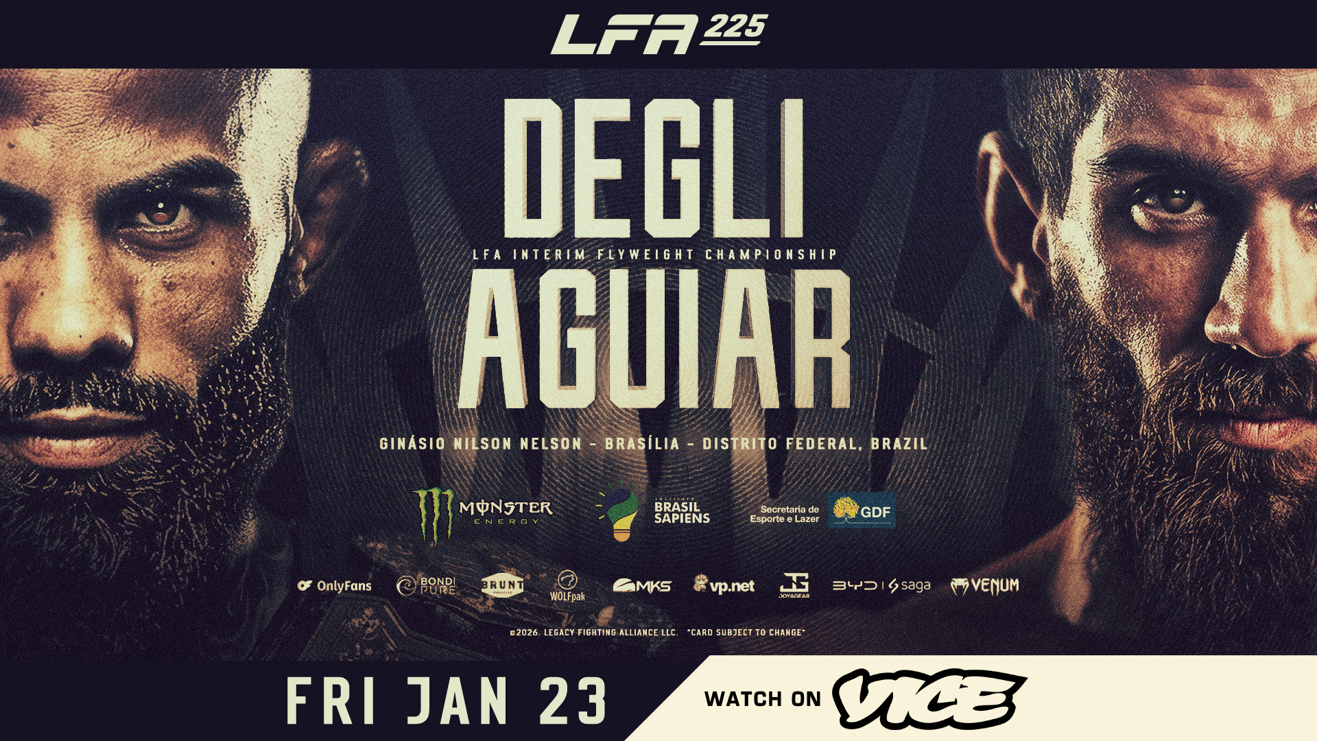 2026年1月24日LFA 225 – 战卡[赛后视频] Degli vs. Aguiar | Legacy Fighting Alliance-图片1