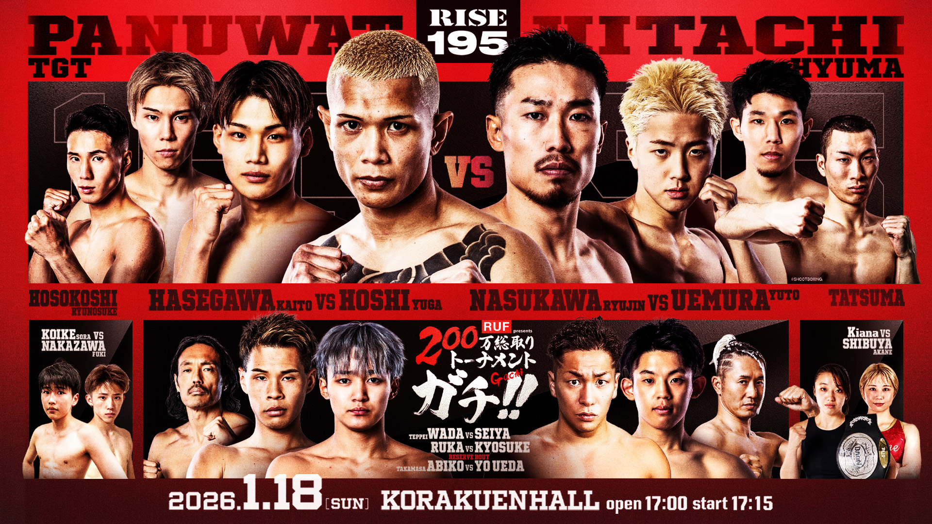 2026年1月18日RISE 195 – 战卡[赛后视频] ‐60kg 王座決定戦-图片1