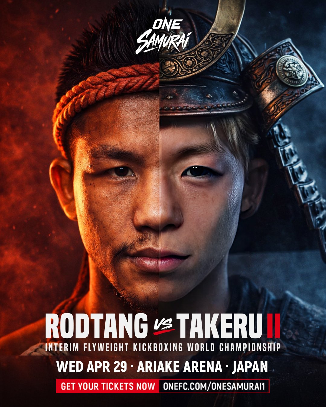 ONE Samurai 1: Rodtang vs. Takeru Ⅱ – watch online from Tokyo’s Ariake Arena on Wednesday, April 29 2026 – live broadcast and video-图片1