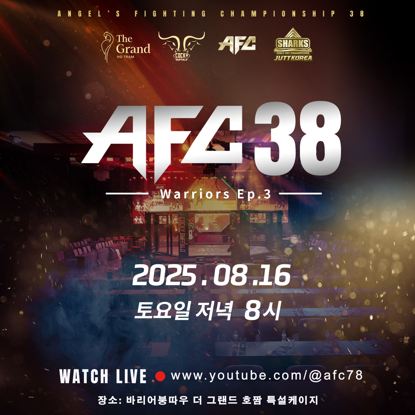 2025年8月16日AFC38: Warrior Ep.3 - 战卡[赛后视频] AFC엔젤스파이팅 챔피언십