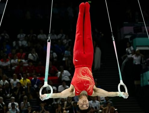 卫冕之战,刘洋以王者之姿,征服巴黎奥运吊环赛场!