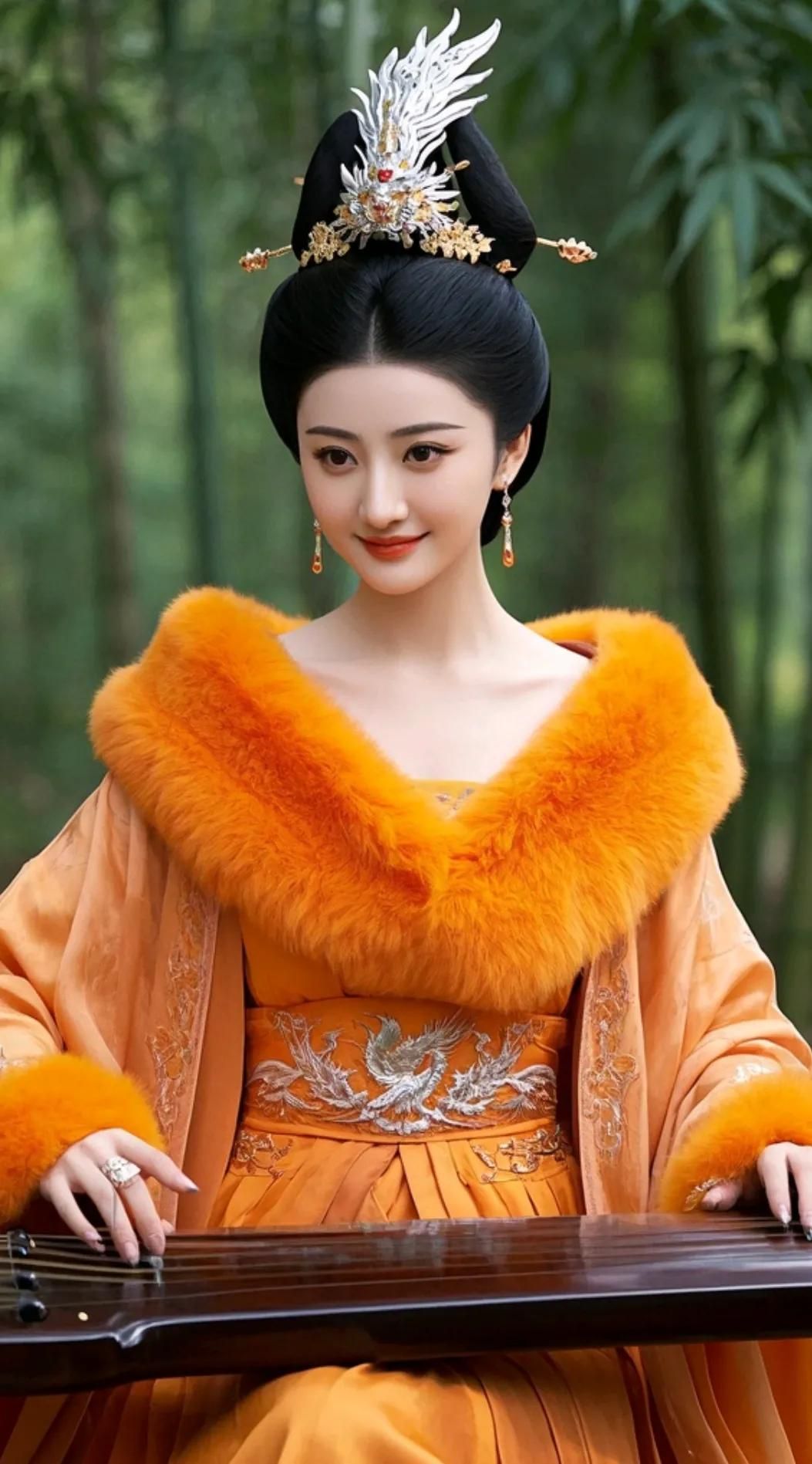 穿越千年的美:景甜橙黄古装惊艳诠释苏妲己