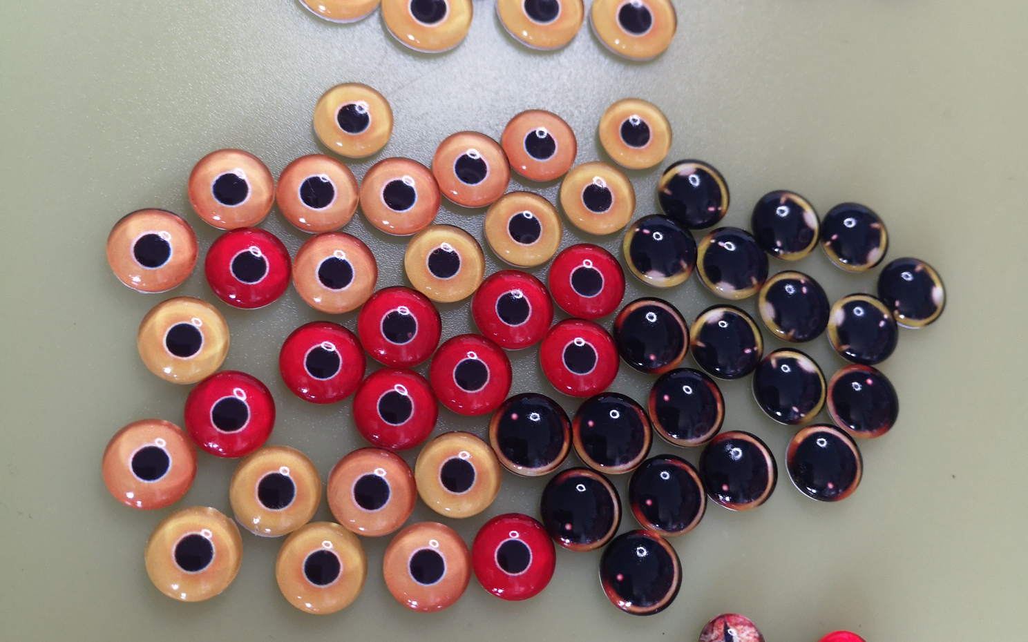 【仿真玻璃眼睛成品】动物眼圆瞳竖瞳兽眼 手工diy制作,羊毛毡幻想