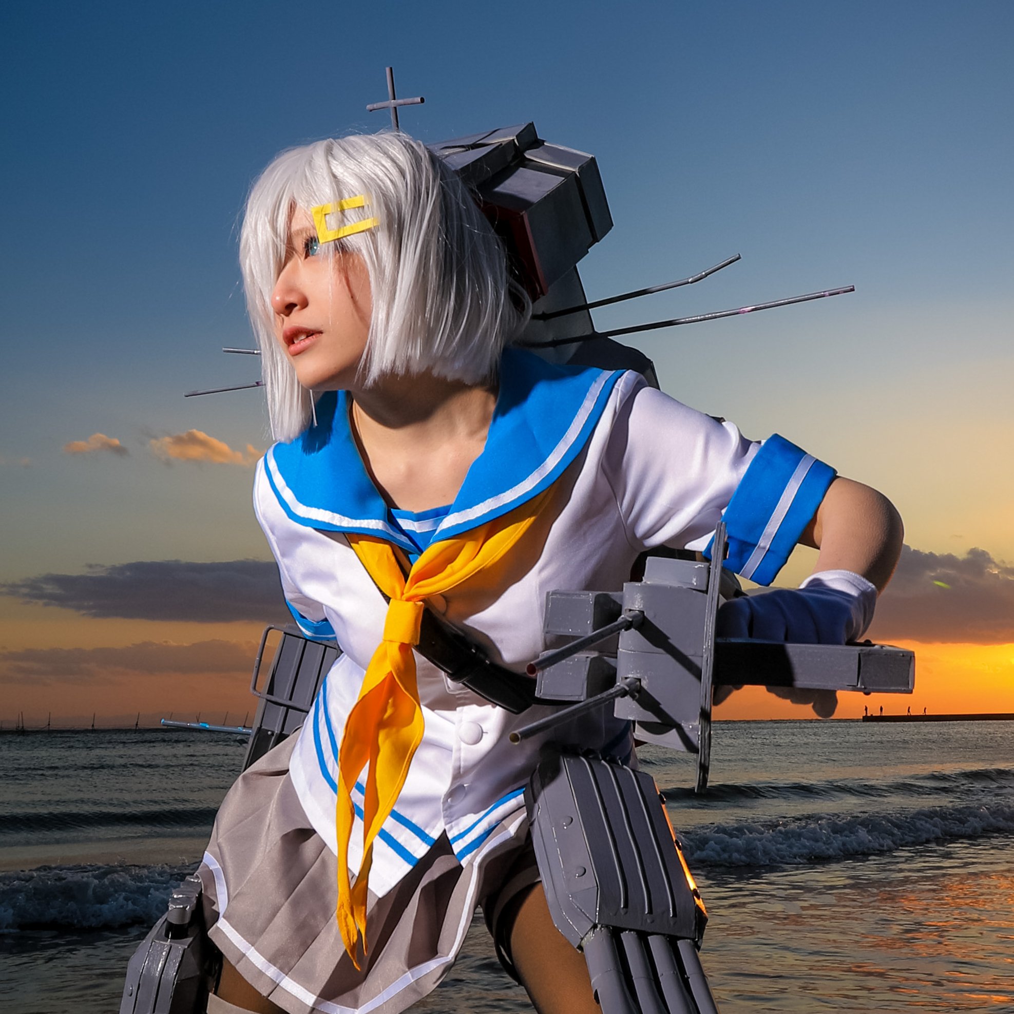 百合纯美长腿黑丝cos精选