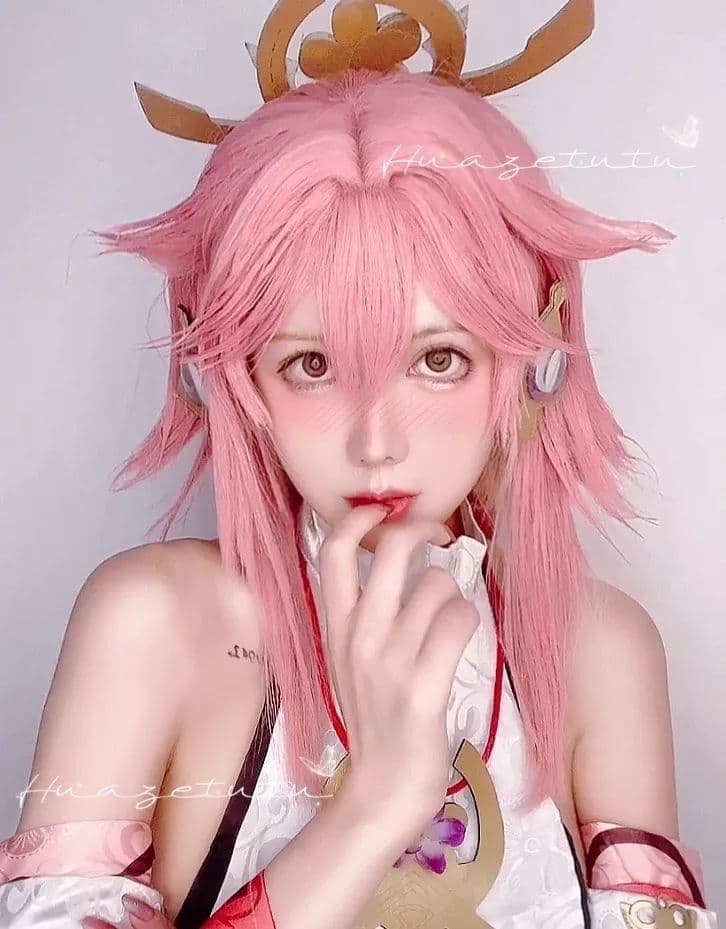 百合纯美长腿黑丝cos精选