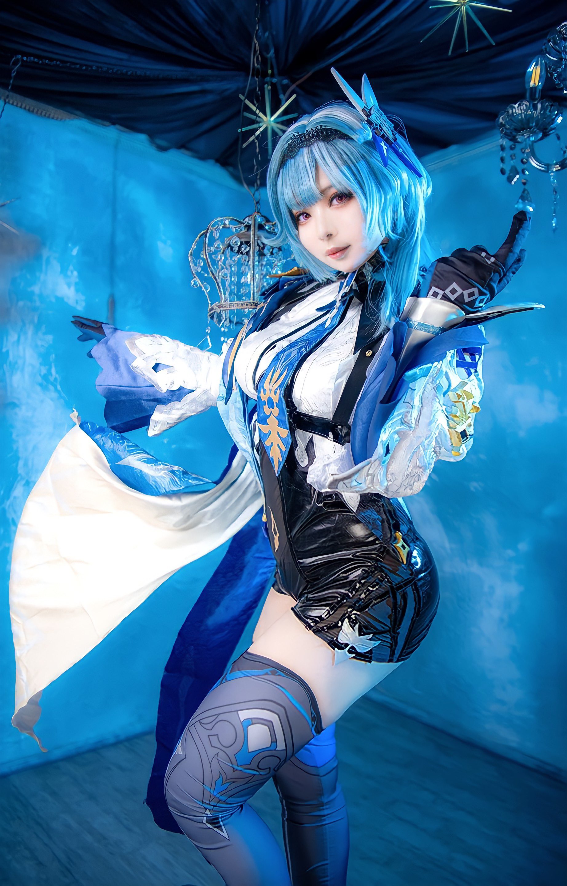 优雅的浪花骑士原神优菈生日祭cos精选