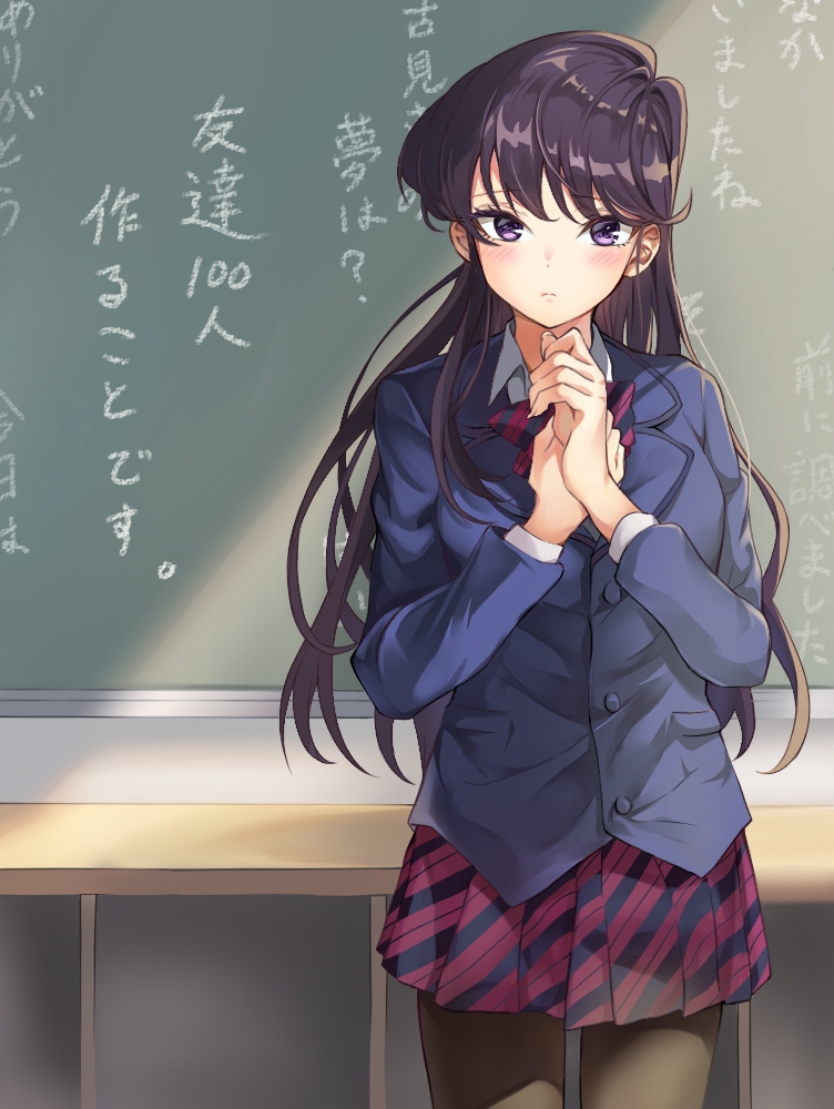 p站美图黑长直的冰美人古见硝子壁纸特辑