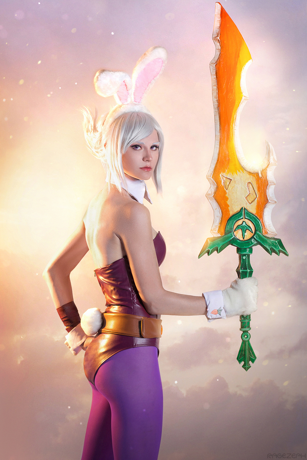 极地cosbarvol70英雄联盟全明星开赛不详放逐之刃cos赏析