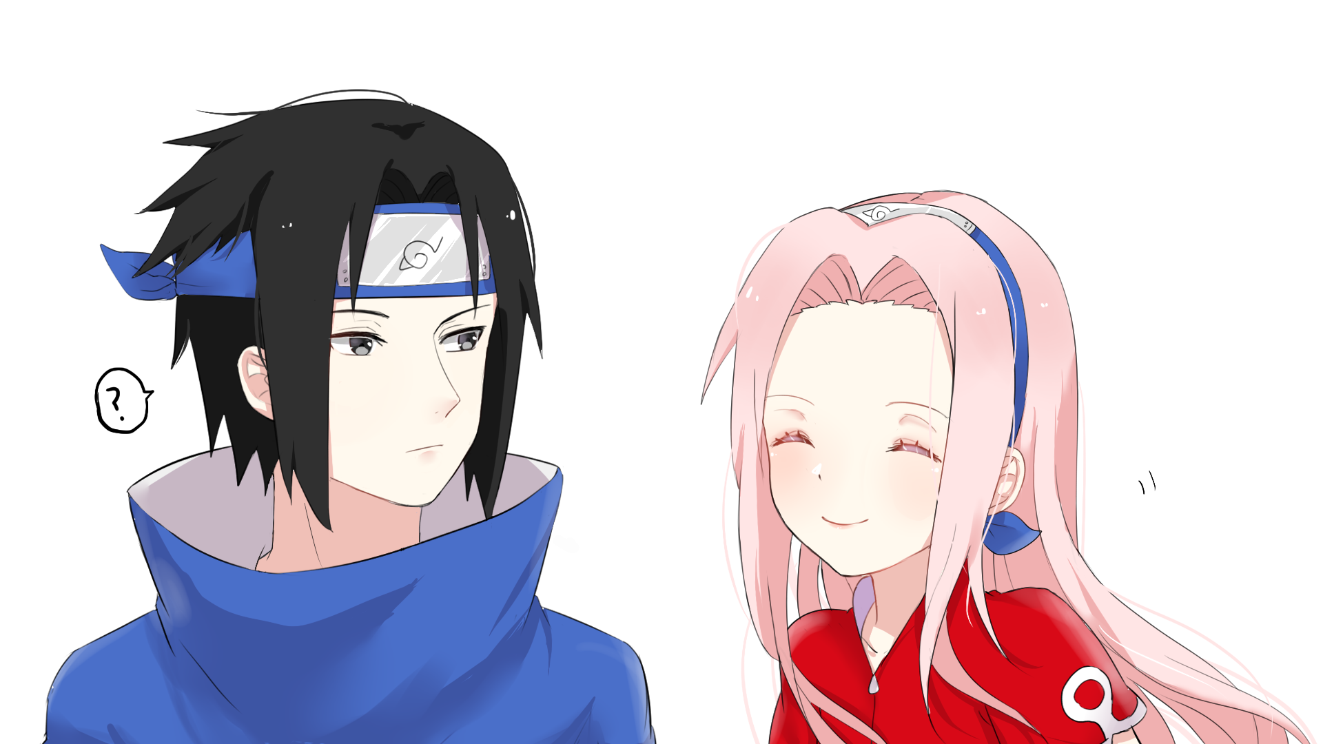 超萌系列画风,你见过这样的佐助和小樱吗?