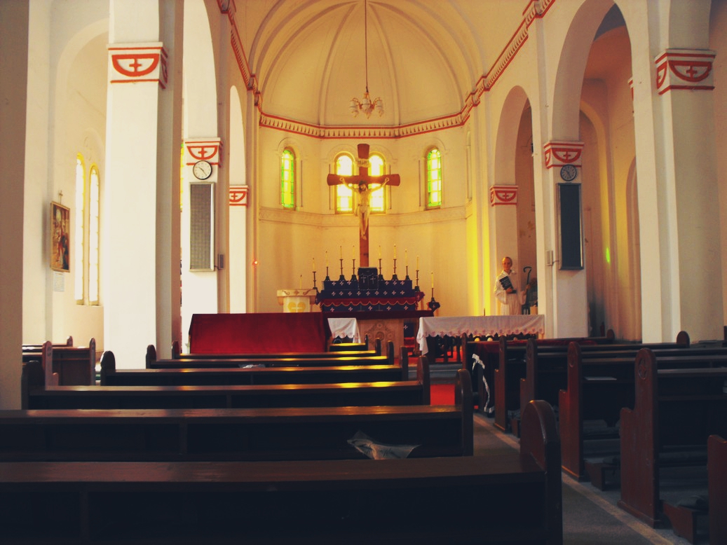 老照片汉阳显正街教堂