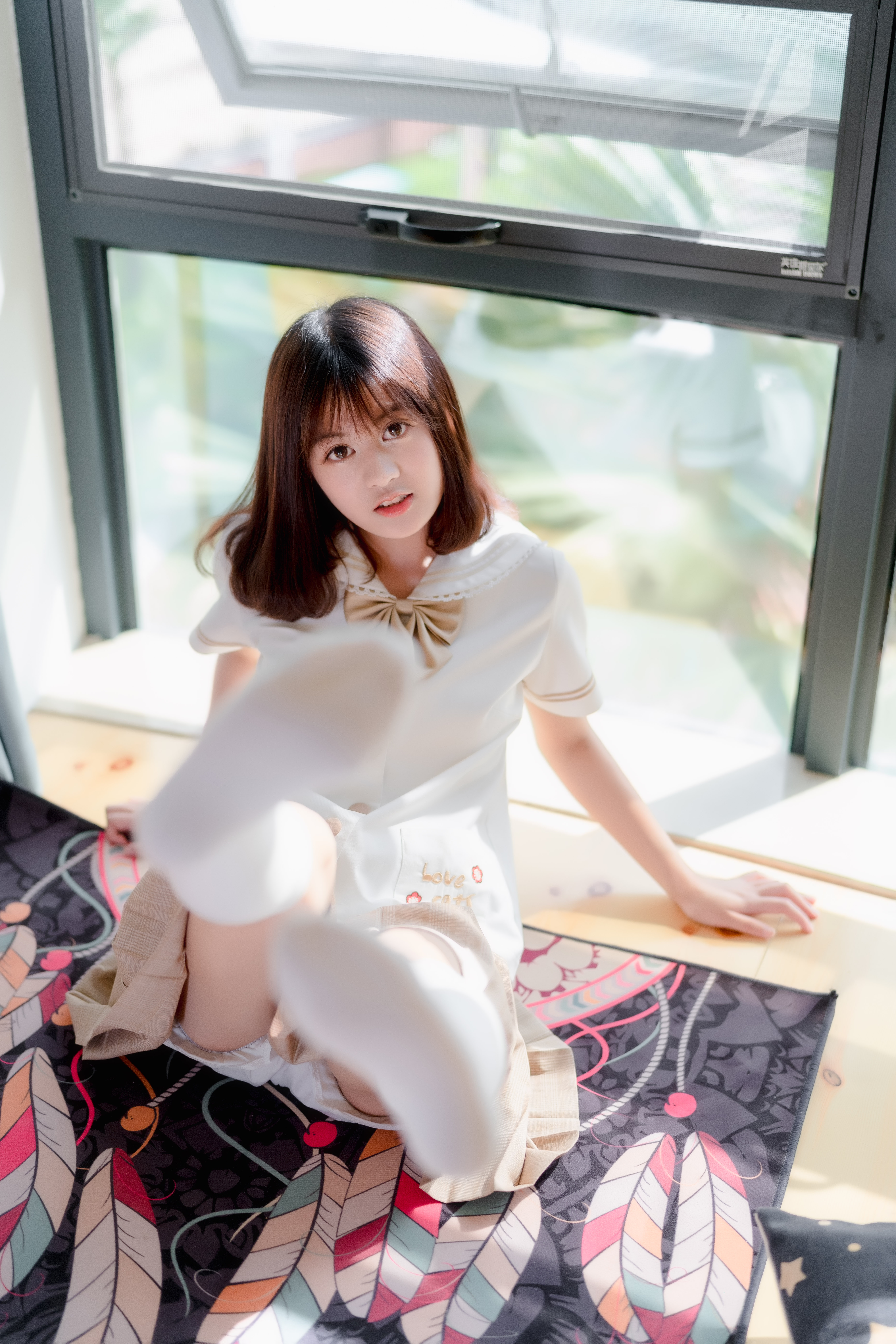 【jk制服大作战】别的小朋友都回家了 你什么时候来接我呢?