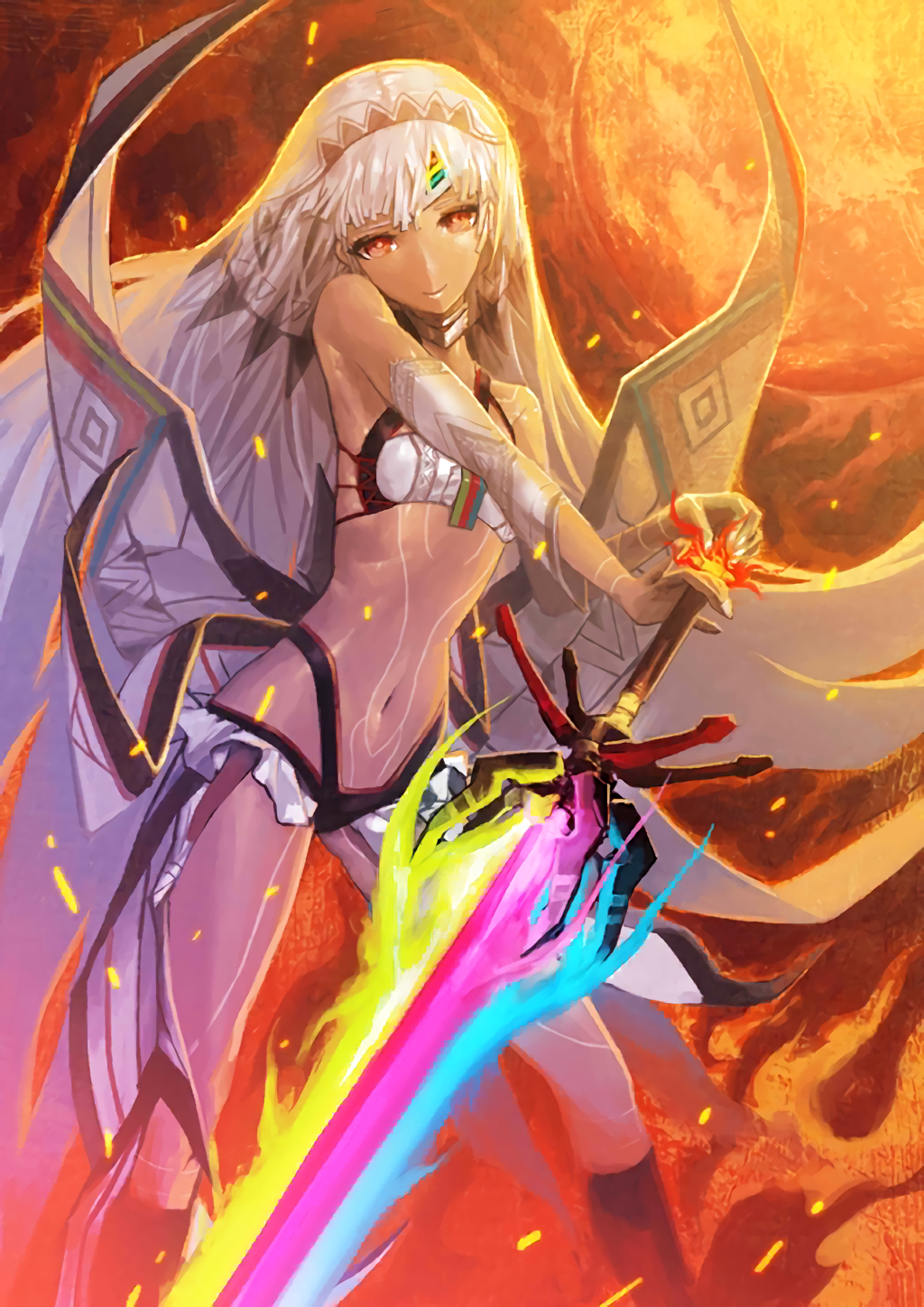 阿蒂拉:《fate/grand order》里saber职阶的阿蒂拉(原型是匈人首领