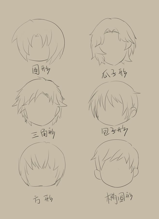 人物造型篇(七)——如何自由设定人物头部的外形轮廓(板绘经验分享